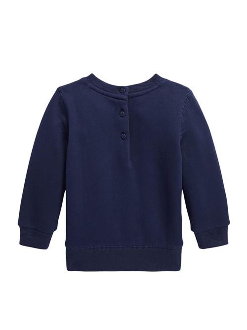 Maglione Bambina blu con scollo arrotondato POLO RALPH LAUREN | 310916768002